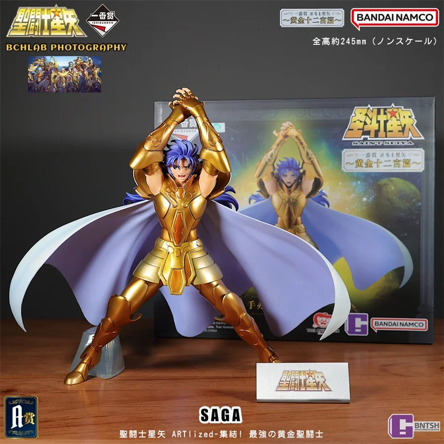 

Original Saint Seiya Myth Cloth EX Figure Ikki Golden Saint Gemini Saga Collectible In Stock Action Model Toys Ornaments Gifts