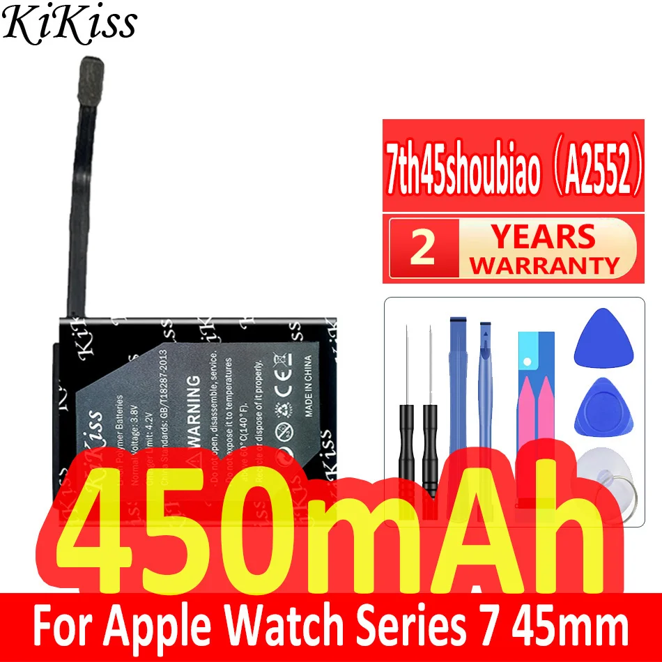 450mAh KiKiss Powerful Battery 7th For Apple Series 7 series7 Watch S7 45mm A2552
450mAh KiKiss Powerful Battery 7th For Apple Series 7 series7 Watch S7 45mm A2552