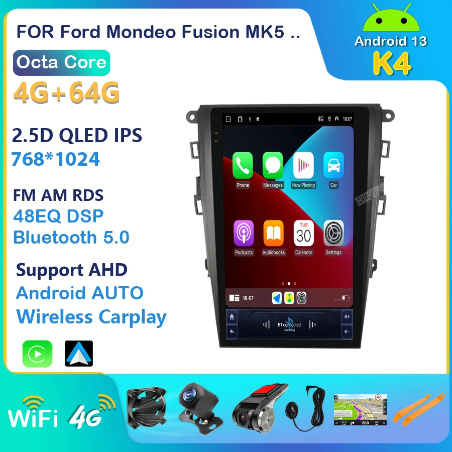 8G+128GB Android 13 For Ford Mondeo Fusion MK5 2013-2019 Tesla Stereo Radio Multimedia Player GPS Head Unit Auto Carplay
8G+128GB Android 13 For Ford Mondeo Fusion MK5 2013-2019 Tesla Stereo Radio Multimedia Player GPS Head Unit Auto Carplay