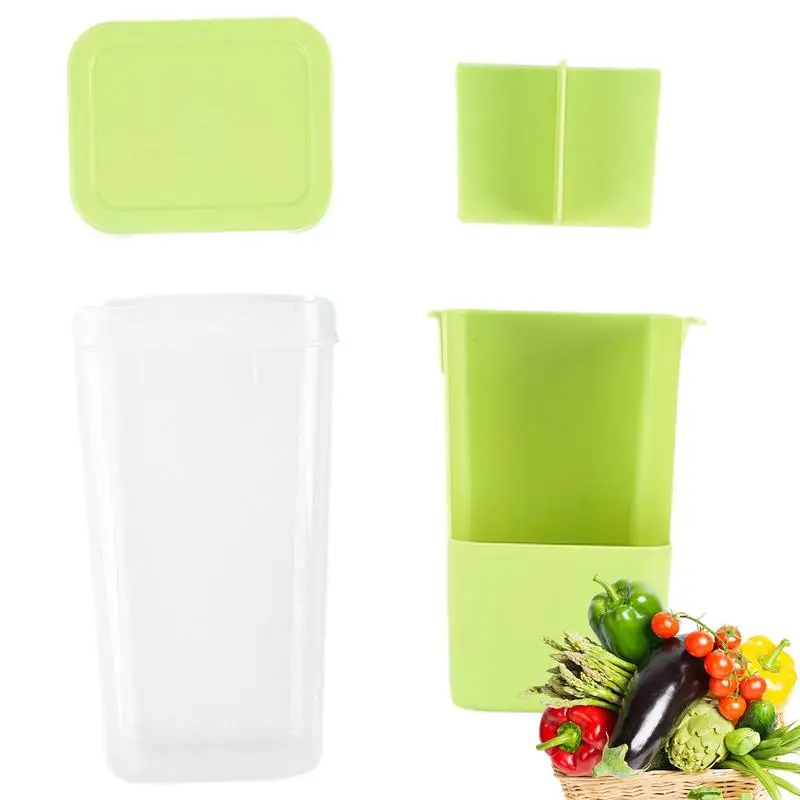 

Herb Saver Storage Container Fresh Herb Keeper Vanilla Vegetables Fresh Preservation Bottle For Refrigerator Kitchen Gadgets