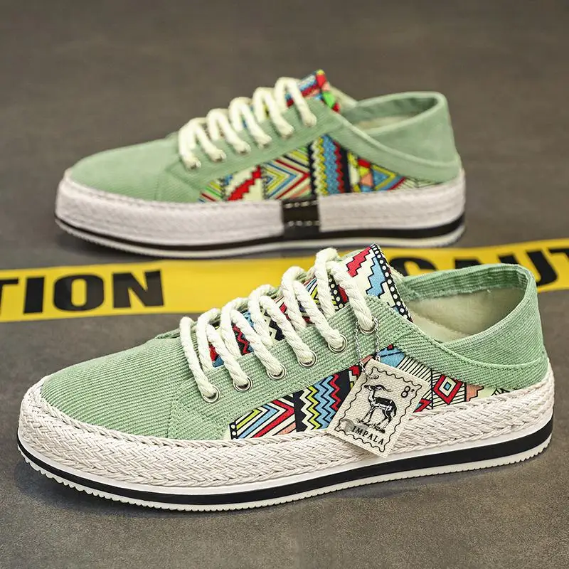 Men's Cloth Shoes Loafers Men's Half Drags 2023 New Sports and Leisure Flat Shoe Student Low-top Canvas Trendy Zapatillas Hombre
Men's Cloth Shoes Loafers Men's Half Drags 2023 New Sports and Leisure Flat Shoe Student Low-top Canvas Trendy Zapatillas Hombre