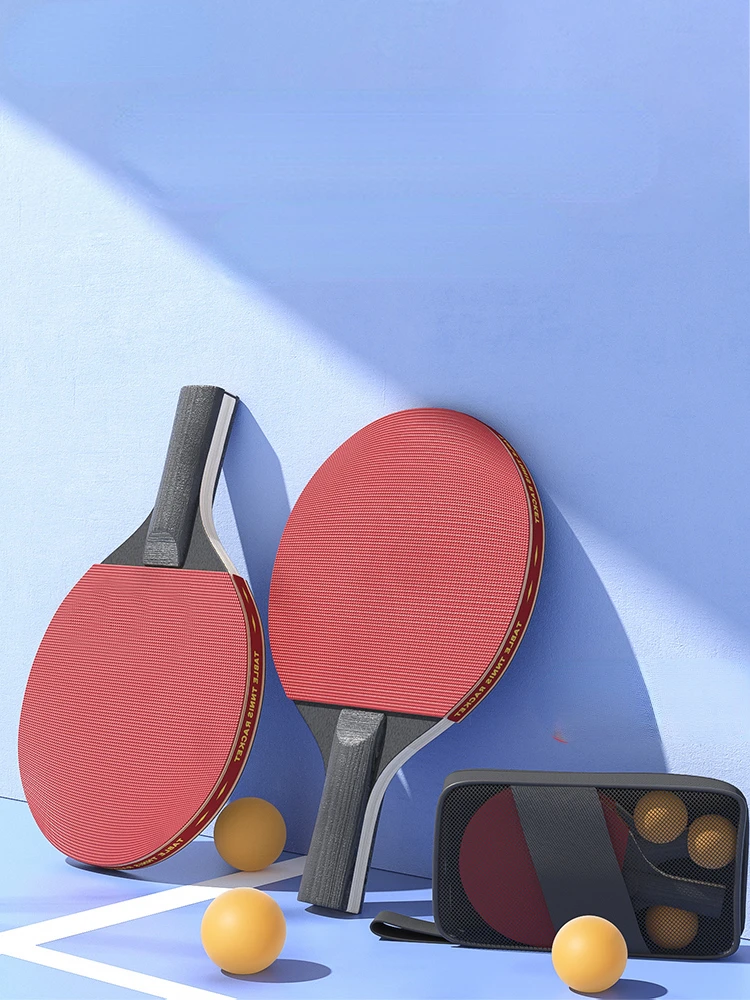 Three star table tennis racket beginner's horizontal racket and straight racket professional table tennis double racket suit
Three star table tennis racket beginner's horizontal racket and straight racket professional table tennis double racket suit