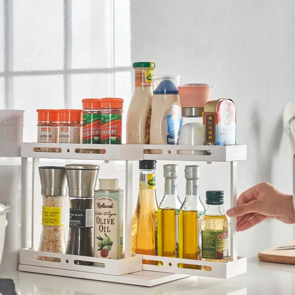 Rotate Spice Storage Rack Sliding Pull Out Salt Bottle Holder Non Slip Base No Drill Seasoning Storage Shelf Jar Bottle
Rotate Spice Storage Rack Sliding Pull Out Salt Bottle Holder Non Slip Base No Drill Seasoning Storage Shelf Jar Bottle