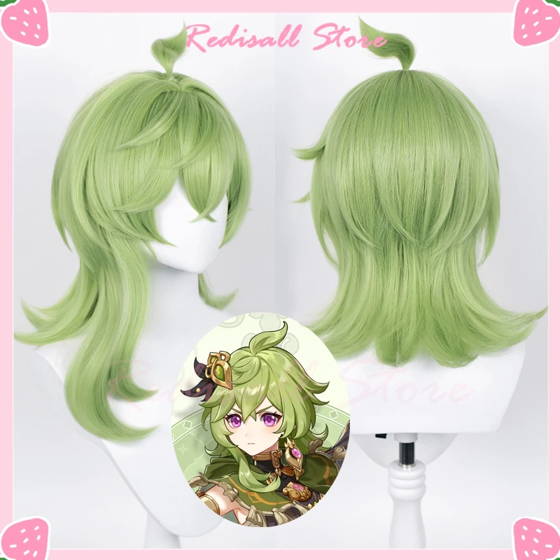 Sumeru Collei Cosplay Wig Mixed Green Wavy Heat Resistant Shoulder Hair Game Role Play Side Bangs
Sumeru Collei Cosplay Wig Mixed Green Wavy Heat Resistant Shoulder Hair Game Role Play Side Bangs