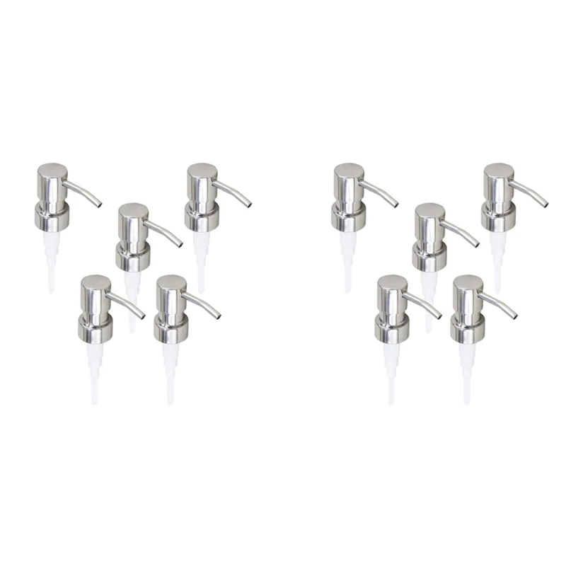 10Pcs Stainless Steel Soap Pump Replacement 28 Teeth Metal Bottle Nozzles Lotion Dispenser Head
10Pcs Stainless Steel Soap Pump Replacement 28 Teeth Metal Bottle Nozzles Lotion Dispenser Head