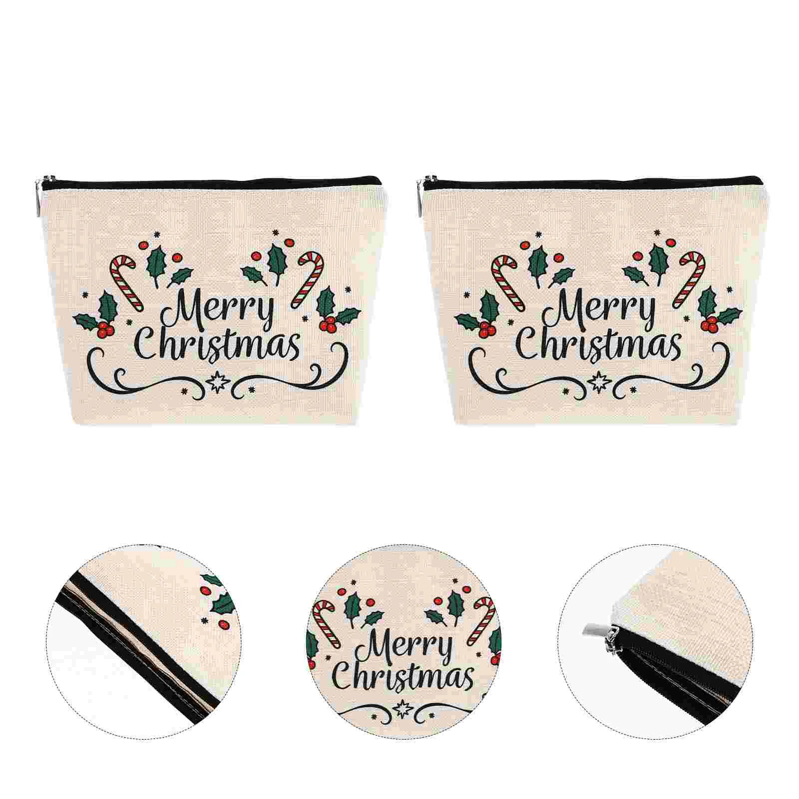 2 Pcs Christmas Bag Makeup Bags Xmas Toiletry Travel Kit Storage Pouch Washing Girls Cosmetics Large Capacity
2 Pcs Christmas Bag Makeup Bags Xmas Toiletry Travel Kit Storage Pouch Washing Girls Cosmetics Large Capacity