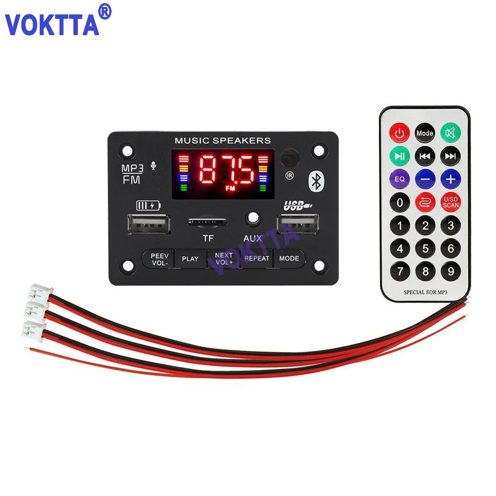 Digital Power Amplifier Decoding Board FM Radio MP3 Player Module D-Level Stereo Audio USB AUX Recording 2*25W Bluetoot
Digital Power Amplifier Decoding Board FM Radio MP3 Player Module D-Level Stereo Audio USB AUX Recording 2*25W Bluetoot