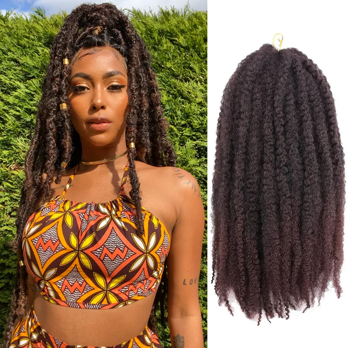 Marley Hair Afro Kinky Braiding Hair 18inch Synthetic Crochet Marly Twist Braids Hair Extensions For Women 100g 30Strands/Pack
Marley Hair Afro Kinky Braiding Hair 18inch Synthetic Crochet Marly Twist Braids Hair Extensions For Women 100g 30Strands/Pack