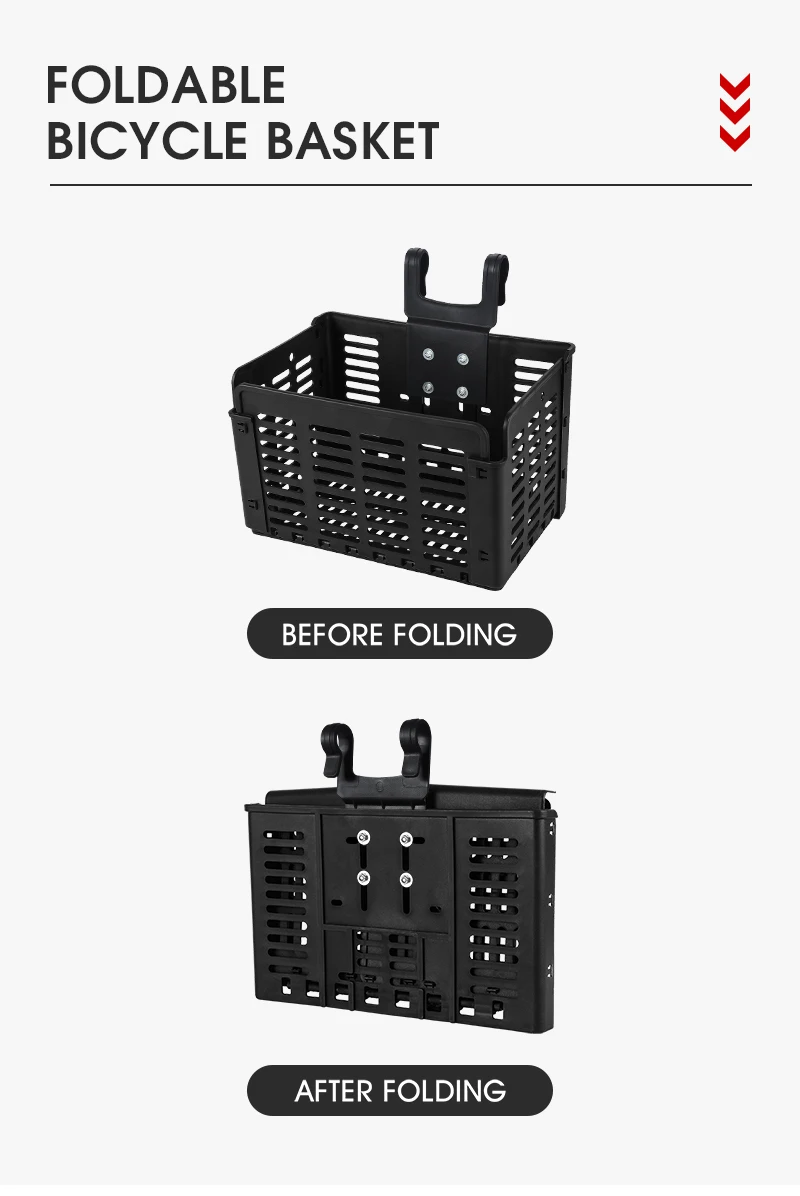 WEST BIKING Foldable Bicycle Front Basket Multi-functional MTB Road Bicycle Handlebar Bag Rear Pannier Cycling Accessories: 3 - 5 Days Free Delivery Only UK WEST BIKING Foldable Bicycle Front Basket Multi-functional MTB Road Bicycle Handlebar Bag Rear Pannier Cycling Accessories: 3 - 5 Days Free Delivery Only UK