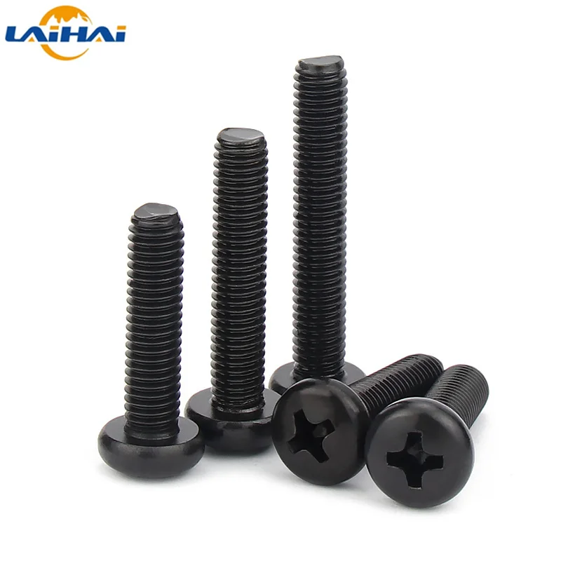 50/ 100pcs Black Round Head Cross Screw M1 M1.2 M1.4 M1.6 M1.7 M2 M2.5 Recessed Phillips Pan Head Electronic Small Screw DIN7985
50/ 100pcs Black Round Head Cross Screw M1 M1.2 M1.4 M1.6 M1.7 M2 M2.5 Recessed Phillips Pan Head Electronic Small Screw DIN7985