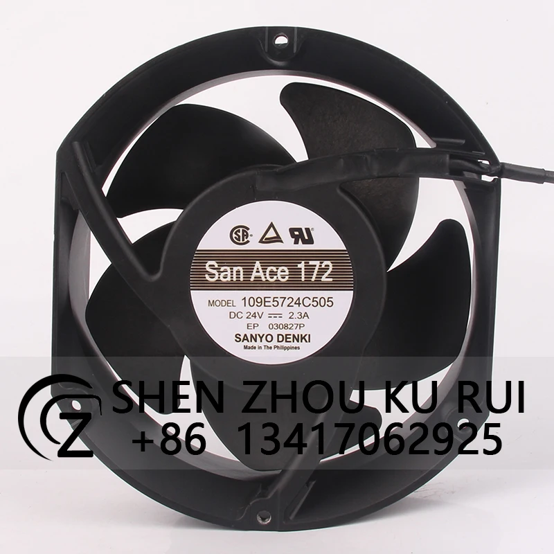 

109E5724C505 Cooling Fan for SANYO DC24V 2.3a 170x150x50mm 17CM 17251 Large Capacity Dual Ball Exhaust Centrifugal