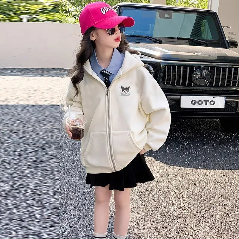 Sanrio Kawaii Kuromi Anime Autumn Winter Children Fleecing Hoodie Jacket Cute Cartoon Leisure Long-Sleeved Coat Gifts for Girls
Sanrio Kawaii Kuromi Anime Autumn Winter Children Fleecing Hoodie Jacket Cute Cartoon Leisure Long-Sleeved Coat Gifts for Girls