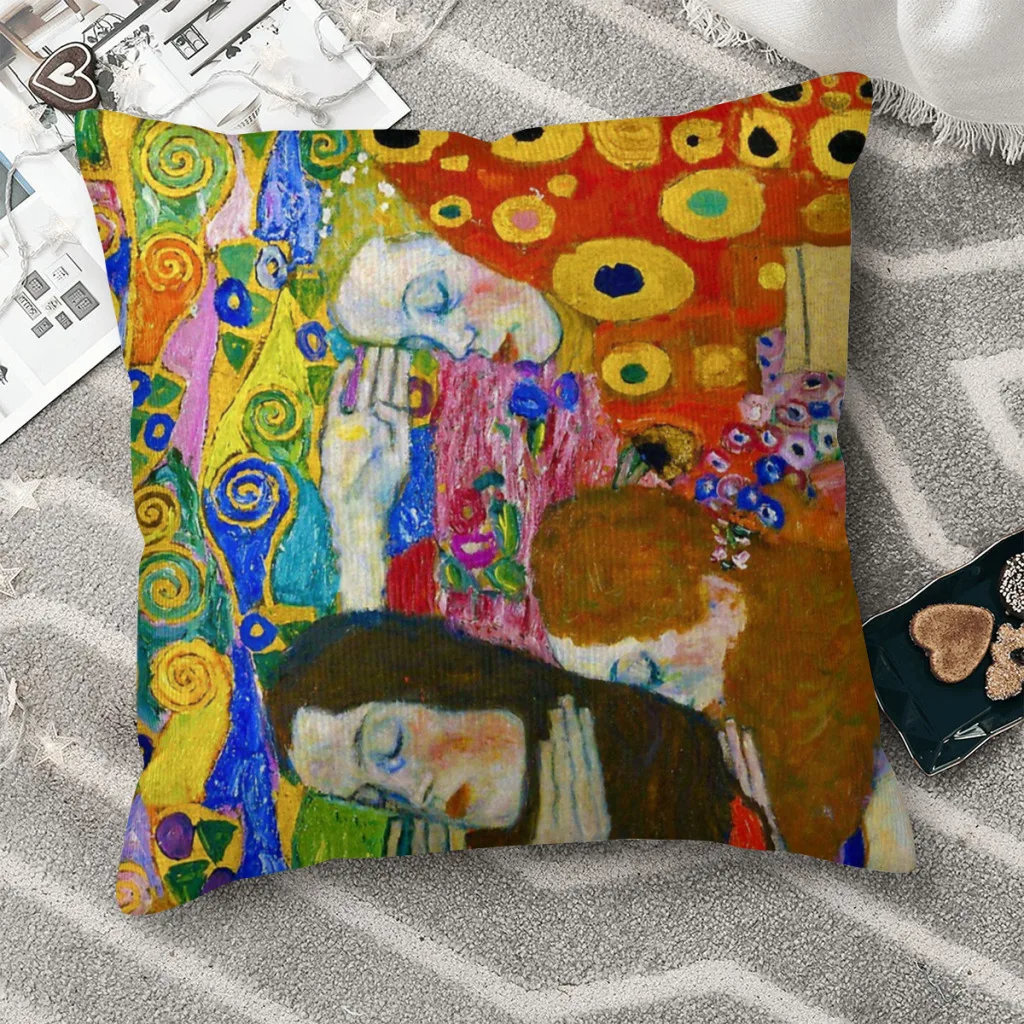 Gustav Klimt Cojines Throw Pillow Case Cushion Home Sofa Chair Print Decorative Coussin
Gustav Klimt Cojines Throw Pillow Case Cushion Home Sofa Chair Print Decorative Coussin