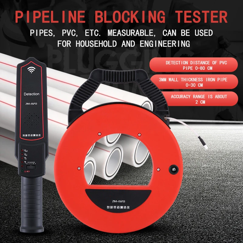 Wall PVC Iron Pipe Blockage Detector Rechargeable Pipeline Blocking Tester Pipeline Clogging Locating Instrument Pinpointer 220V
Wall PVC Iron Pipe Blockage Detector Rechargeable Pipeline Blocking Tester Pipeline Clogging Locating Instrument Pinpointer 220V