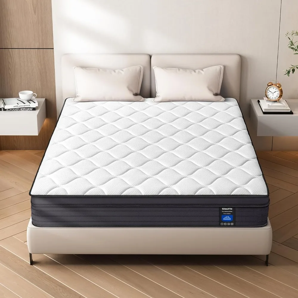 SIMARTH Queen Size Mattresses - 12 Inch Hybrid Queen Mattress in A Box, Memory Foam Queen Matress with Motion Isolation
SIMARTH Queen Size Mattresses - 12 Inch Hybrid Queen Mattress in A Box, Memory Foam Queen Matress with Motion Isolation
