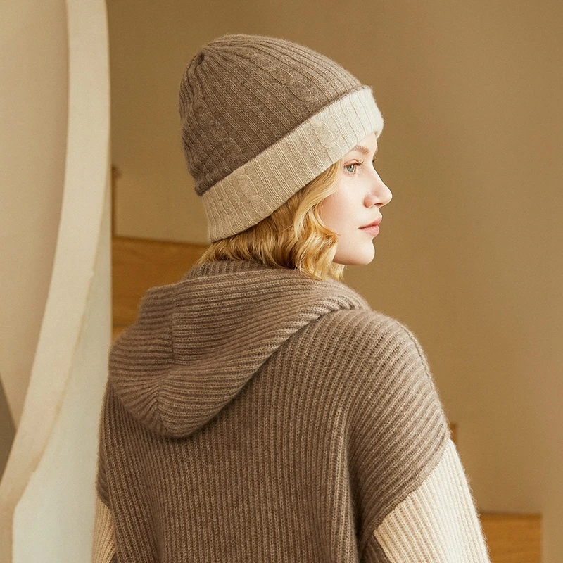 Women's Twisted Thicker Hat, 100% Goat Cashmere, Headgears, 2Colors, Soft, Warm, Accessories for Ladies, Autumn, Winter, 2021
Women's Twisted Thicker Hat, 100% Goat Cashmere, Headgears, 2Colors, Soft, Warm, Accessories for Ladies, Autumn, Winter, 2021