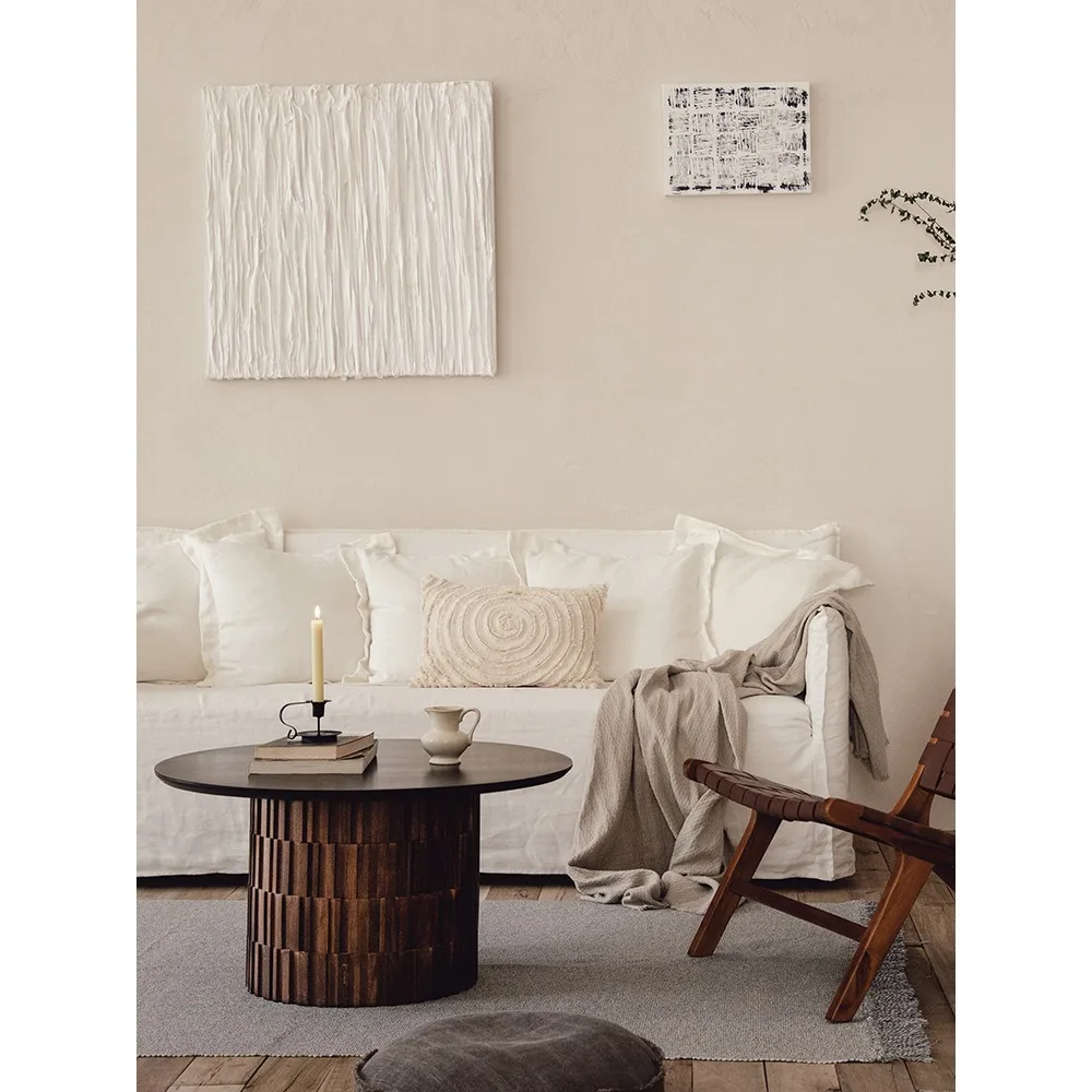 Time saving space, quiet wind, black solid wood tea table, coffee table, homestay living room, fully furnished circular designer
Time saving space, quiet wind, black solid wood tea table, coffee table, homestay living room, fully furnished circular designer