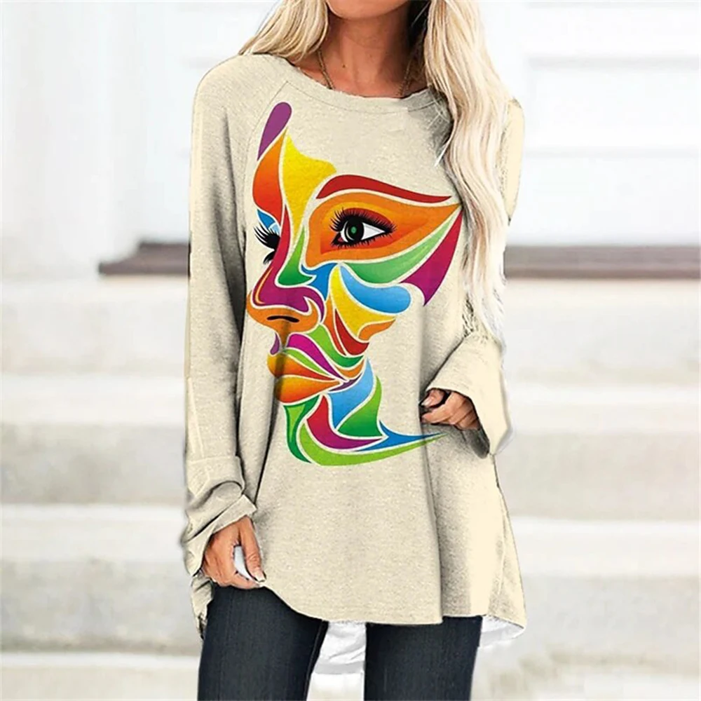 Women's T Shirt Tee Abstract Spliced Cartoon Painting Graphic Patterned Print Streetwear Long Sleeve Round Neck Basic S-5XL
Women's T Shirt Tee Abstract Spliced Cartoon Painting Graphic Patterned Print Streetwear Long Sleeve Round Neck Basic S-5XL