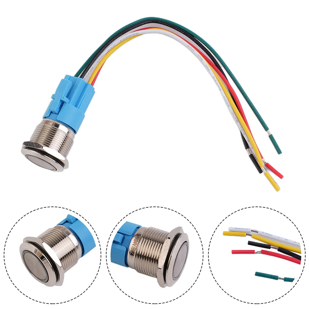 Electrical Equipment Push Button Switch Switch 1 PC 12V-24V 19mm IP65 LED Latching Self-locking Stainless Steel
Electrical Equipment Push Button Switch Switch 1 PC 12V-24V 19mm IP65 LED Latching Self-locking Stainless Steel