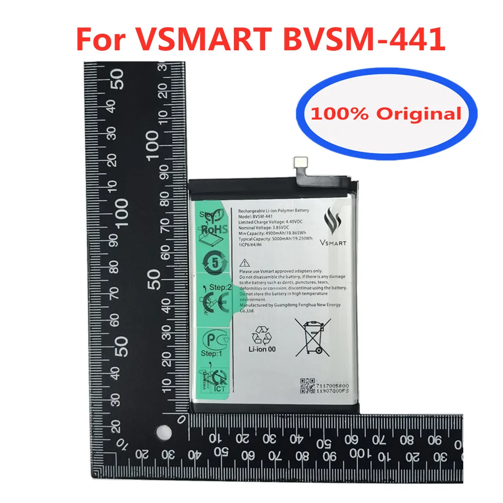 Высококачественная батарея 5000 мАч для смартфона для VSMART Φ BVSM 441, запасные части для смартфона
Высококачественная батарея 5000 мАч для смартфона для VSMART Φ BVSM 441, запасные части для смартфона