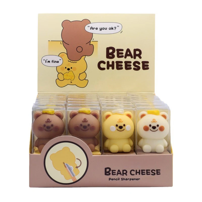 Cute Cheese Bear Pencil Sharpener Kawaii Stationery Student Manual Pencil Cutter Kids Gift Prize Back To School Supplies Office
Cute Cheese Bear Pencil Sharpener Kawaii Stationery Student Manual Pencil Cutter Kids Gift Prize Back To School Supplies Office