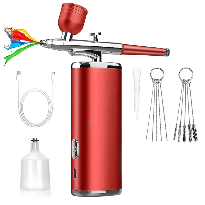 Portable Rechargeable Wireless Airbrush With Compressor Double Action Spray Gun For Face Beauty Nail Art
Portable Rechargeable Wireless Airbrush With Compressor Double Action Spray Gun For Face Beauty Nail Art