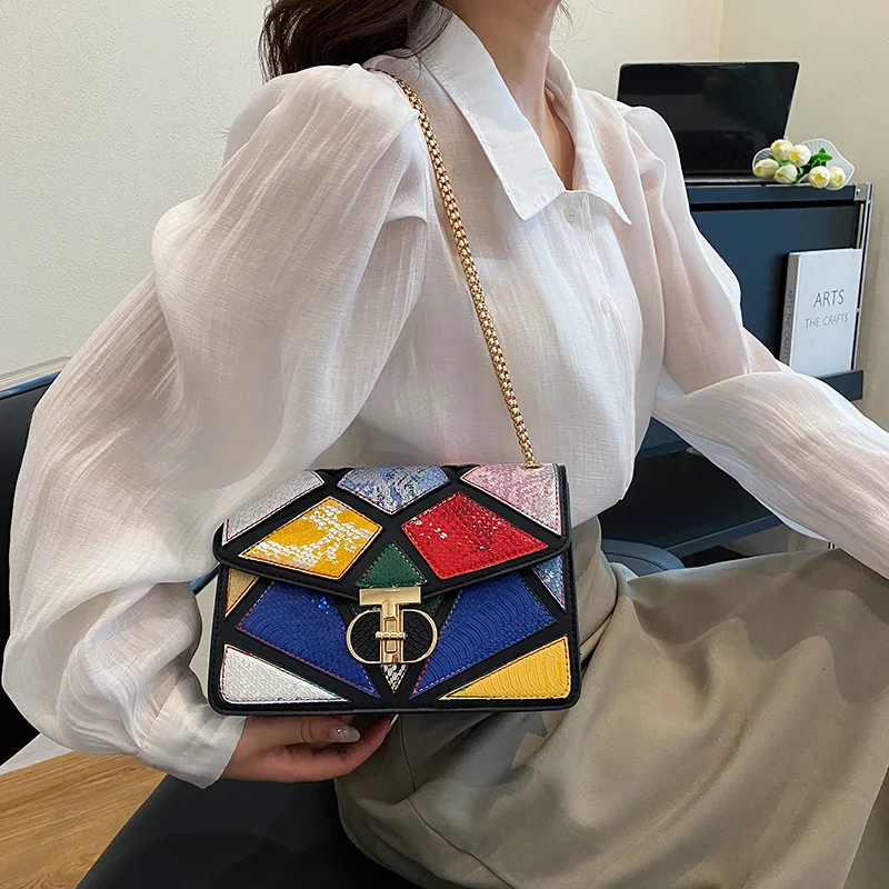 2023 New Women's Fashion Trend Versatile Small Square Bag High Quality Collage Design Single Shoulder Crossbody Women's Bags
2023 New Women's Fashion Trend Versatile Small Square Bag High Quality Collage Design Single Shoulder Crossbody Women's Bags