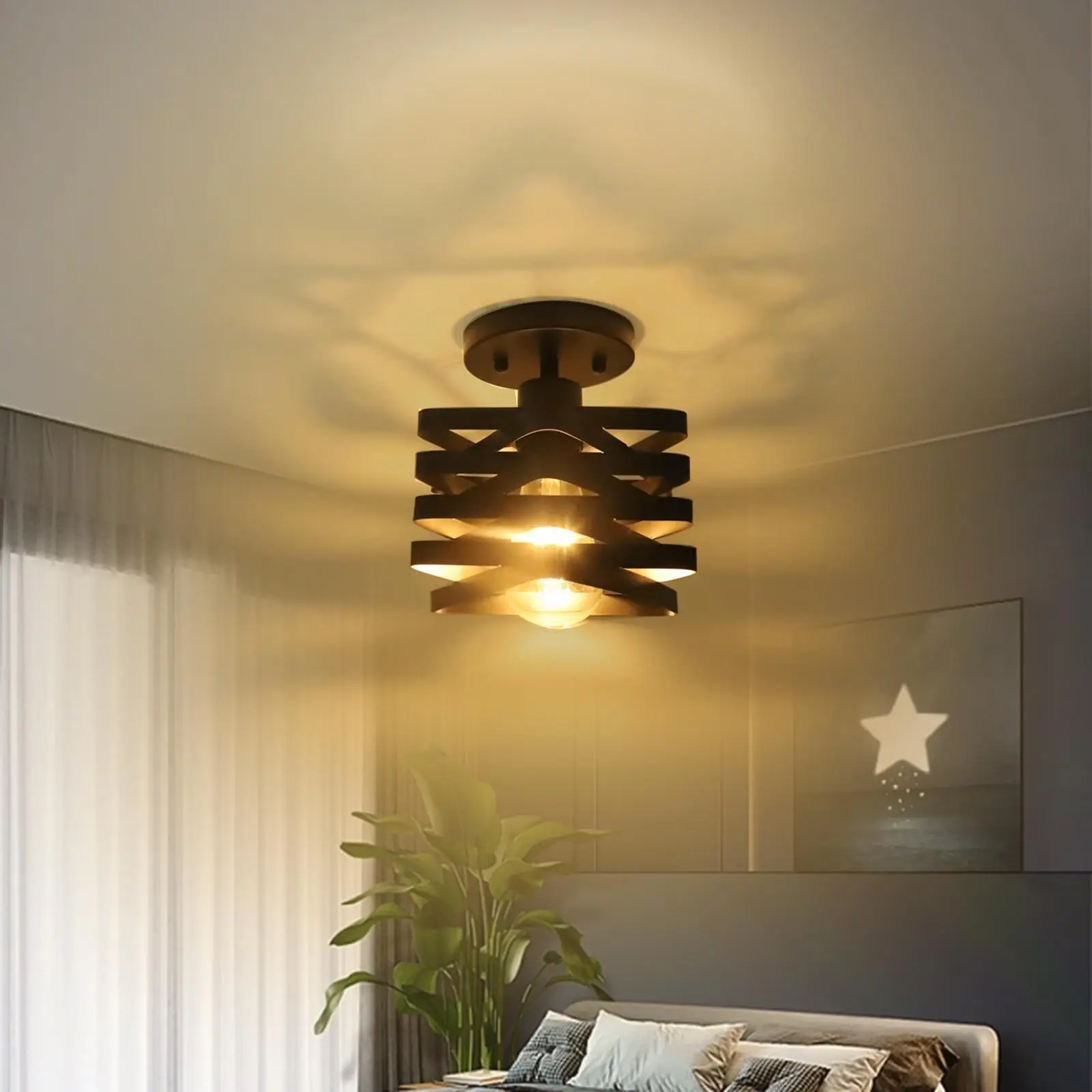 LED Ceiling Lamp Shades Hanging Light Fixture Restaurant Vintage Apartment Decor Porch Decorative Cafe Ceiling Light Shade
LED Ceiling Lamp Shades Hanging Light Fixture Restaurant Vintage Apartment Decor Porch Decorative Cafe Ceiling Light Shade