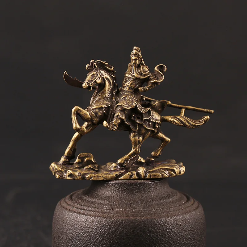Brass Chinese God of Wealth Riding Horse Guan Gong Statue Home Decoration Accessories Copper Office Desk Decor Buddha Ornaments
Brass Chinese God of Wealth Riding Horse Guan Gong Statue Home Decoration Accessories Copper Office Desk Decor Buddha Ornaments