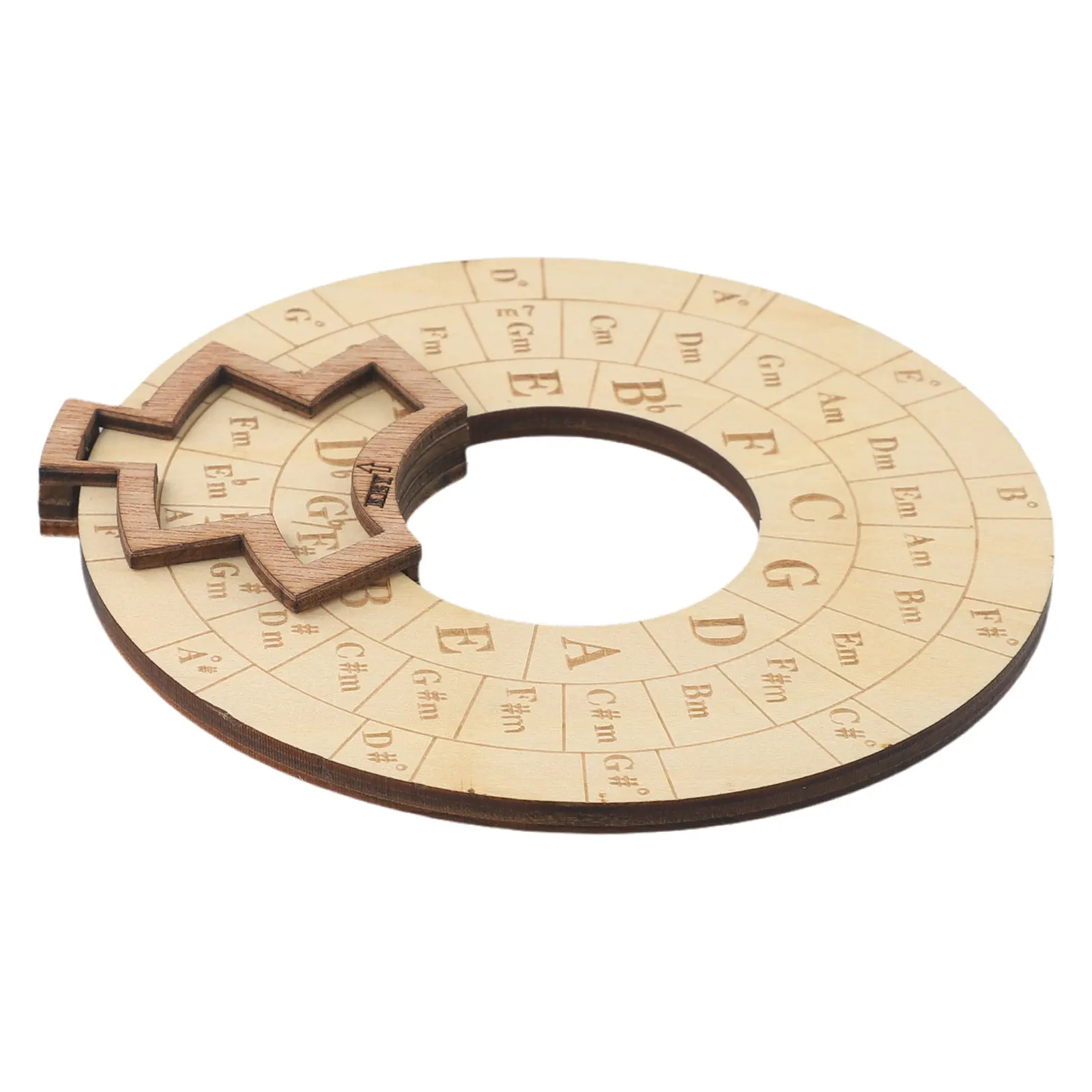 Wooden Chord Wheel Circle Educational For Notes Chords Melody Tool Musical Tool Universal Wooden Color Durable
Wooden Chord Wheel Circle Educational For Notes Chords Melody Tool Musical Tool Universal Wooden Color Durable