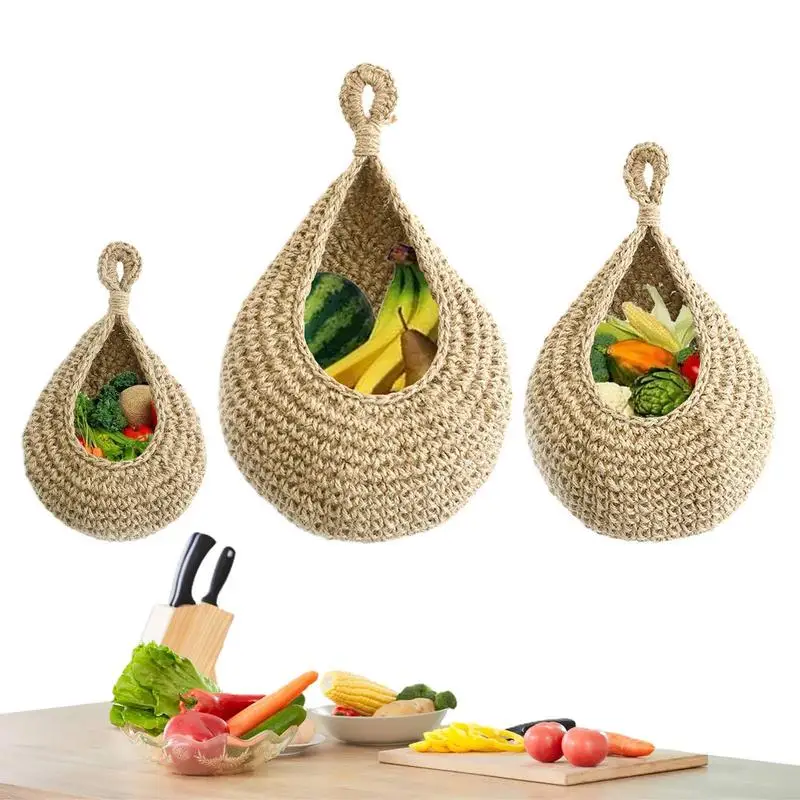Hanging Kitchen Basket Bohemia Hanging Baskets For Organizing 3 Pcs Fruit Basket Storage Cotton Rope Braided Hanging Bag Wall
Hanging Kitchen Basket Bohemia Hanging Baskets For Organizing 3 Pcs Fruit Basket Storage Cotton Rope Braided Hanging Bag Wall
