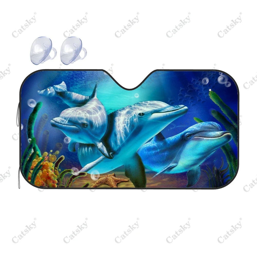 Custom Flying Dolphins Car Accessories Windshield Sunshade Foldable Sunvisor Protect UV Sunshade Visor Shield for SUV Cool
Custom Flying Dolphins Car Accessories Windshield Sunshade Foldable Sunvisor Protect UV Sunshade Visor Shield for SUV Cool