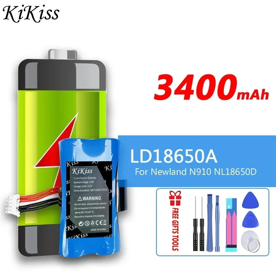 Аккумулятор 3400 мАч KiKiss LD18650A LD18650D для Newland NL18650D N910, 5-проводной Штепсель и зарядное устройство, аккумулятор
Аккумулятор 3400 мАч KiKiss LD18650A LD18650D для Newland NL18650D N910, 5-проводной Штепсель и зарядное устройство, аккумулятор