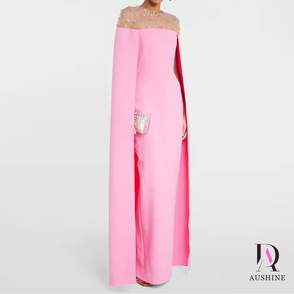 Aushine Dress Floor Length Luxury Birthday Evening Dress Shawl Sleeves Summer Elegant Wedding Party Gowns For Women 2024 
Aushine Dress Floor Length Luxury Birthday Evening Dress Shawl Sleeves Summer Elegant Wedding Party Gowns For Women 2024