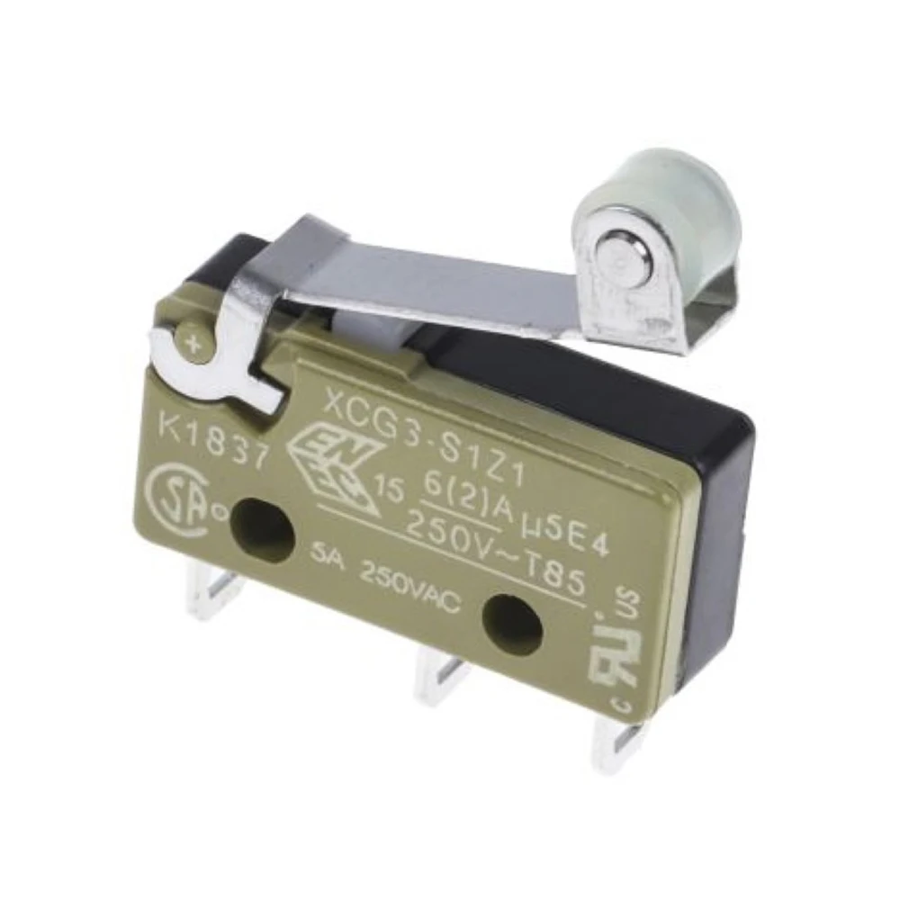Микропереключатель, роликовый рычаг, 1Co, 6A 250V - XCG3-S1Z1
Микропереключатель, роликовый рычаг, 1Co, 6A 250V - XCG3-S1Z1