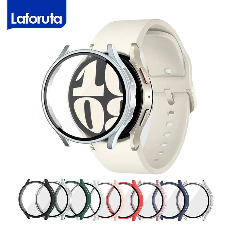 Закаленное стекло + крышка для Samsung Galaxy Watch 6 44 мм 40 мм, защитный чехол для экрана из поликарбоната, аксессуары для часов 5 4
Закаленное стекло + крышка для Samsung Galaxy Watch 6 44 мм 40 мм, защитный чехол для экрана из поликарбоната, аксессуары для часов 5 4