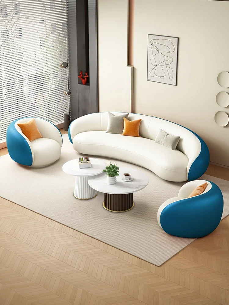 Sofa Suite Combination Living Room Three-person Apartment Sofa Small Apartment Semi-circular Arc
Sofa Suite Combination Living Room Three-person Apartment Sofa Small Apartment Semi-circular Arc