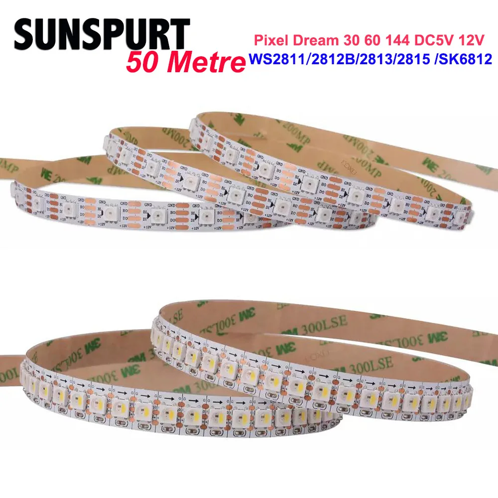 WS2812B 2811 2813 2815 Светодиодная лента, индивидуально Адресуемая умная RGB Светодиодная лента, черная/белая Водонепроницаемая печатная плата IP30/65/67 DC5V12V 1-5 м
WS2812B 2811 2813 2815 Светодиодная лента, индивидуально Адресуемая умная RGB Светодиодная лента, черная/белая Водонепроницаемая печатная плата IP30/65/67 DC5V12V 1-5 м