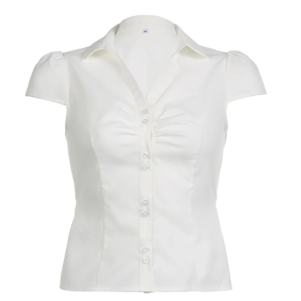 New Stylish Daily Holiday Shirt T-Shirt Breathable Button Casual Crop Top Lapel Short Sleeve Solid Color Summer
New Stylish Daily Holiday Shirt T-Shirt Breathable Button Casual Crop Top Lapel Short Sleeve Solid Color Summer