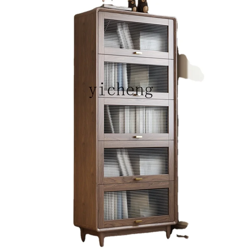 Tqh Dust-Proof Bookcase Glass Door Solid Wood Bookshelf and Storage Shelf with Door Floor Clothes Closet
Tqh Dust-Proof Bookcase Glass Door Solid Wood Bookshelf and Storage Shelf with Door Floor Clothes Closet