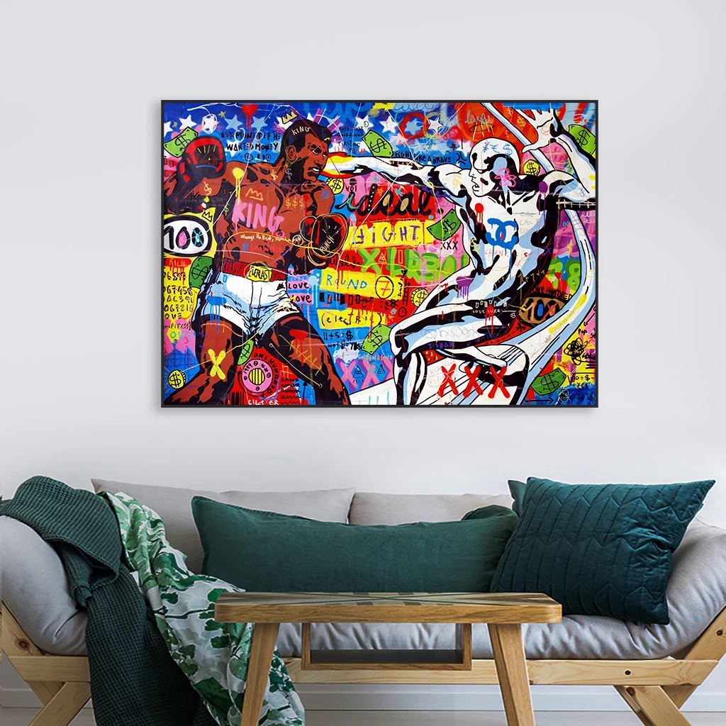 Modern Boxing Graffiti Wall Art Canvas Painting Funny Sports Poster Office Pop Street Art Motivational Gym Canvas Painting Decor
Modern Boxing Graffiti Wall Art Canvas Painting Funny Sports Poster Office Pop Street Art Motivational Gym Canvas Painting Decor