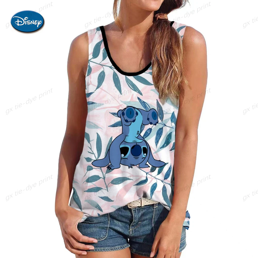 Women Vest Tank Tops Camisole Fashion Lilo&Stitch Print Couple T-Shirts Streetwear Harajuku Casual Sleeveless 2023 Summer Disney
Women Vest Tank Tops Camisole Fashion Lilo&Stitch Print Couple T-Shirts Streetwear Harajuku Casual Sleeveless 2023 Summer Disney