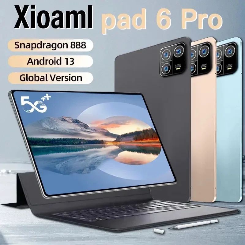 

Оригинальный планшет Mi Pad 6 Pro, 11 дюймов, Android 13, планшетный ПК mi Pad 6 max, глобальная стандартность/Wi-Fi, планшет с двумя SIM-картами, разблокированный планшет