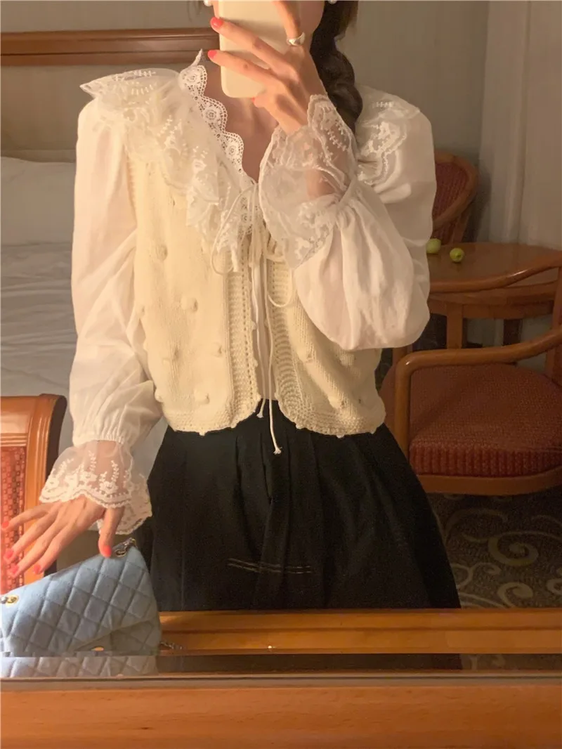 Women Spring Blouse 2 Piece Suit Sleeveless Vintage Female Girls Suits Vest Sell Separately Two Piece Sets Womens Outifits
Women Spring Blouse 2 Piece Suit Sleeveless Vintage Female Girls Suits Vest Sell Separately Two Piece Sets Womens Outifits