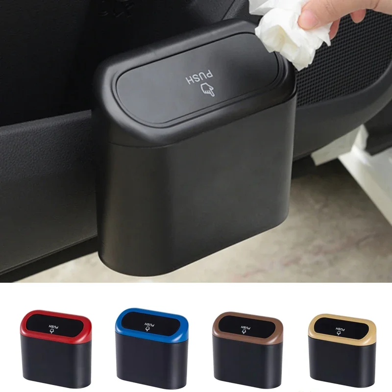 5 Colors Mini Car Trash Can Hanging Organizer Multi-function Waterproof Storage Box Push Lid Trash Bin Interior Accessories
5 Colors Mini Car Trash Can Hanging Organizer Multi-function Waterproof Storage Box Push Lid Trash Bin Interior Accessories