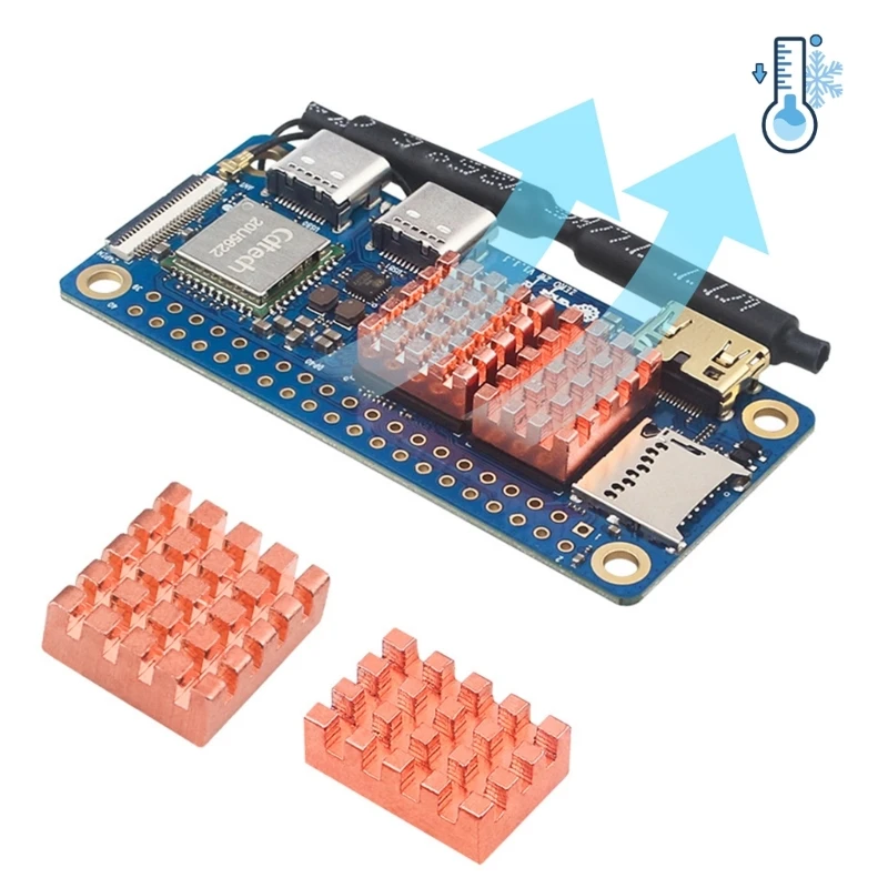 Радиаторы для OrangePi Zero2W, радиатор, медный кулер, комплект процессорного кулера
Радиаторы для OrangePi Zero2W, радиатор, медный кулер, комплект процессорного кулера