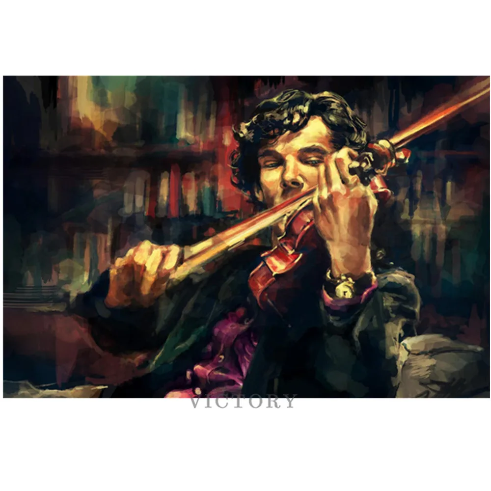 5D Diy Full Round Drill Sherlock Play The Violin Diamond Painting Mosaic Embroidery Cross Stitch Kits Retro Home Decor Gift
5D Diy Full Round Drill Sherlock Play The Violin Diamond Painting Mosaic Embroidery Cross Stitch Kits Retro Home Decor Gift