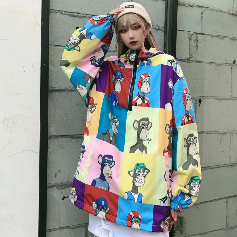 Colorful Anime Puffer Hooded Jackets for Women Fashion Trends Casual Clothing Teenage Girls Oversized Streetwear Pullover Coats
Colorful Anime Puffer Hooded Jackets for Women Fashion Trends Casual Clothing Teenage Girls Oversized Streetwear Pullover Coats