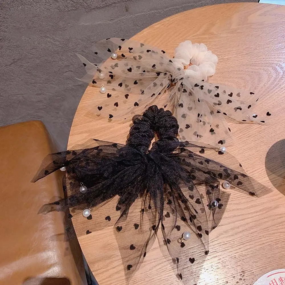 Ribbon Girl Hair Ring Heart Polka Dot Mesh Dot Hair Rope Female Hair Accessories Korean Style Scrunchies Tassel Hair Ring
Ribbon Girl Hair Ring Heart Polka Dot Mesh Dot Hair Rope Female Hair Accessories Korean Style Scrunchies Tassel Hair Ring