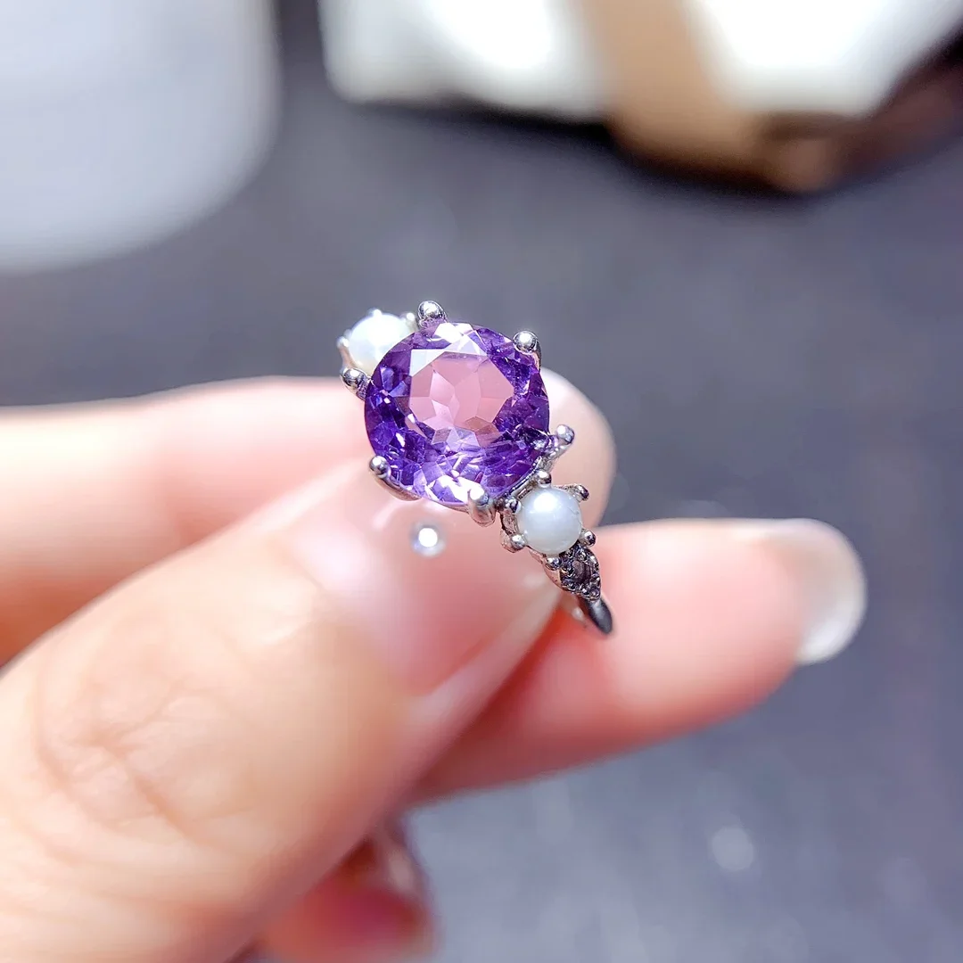 Silver Ring Amethyst ring Sterling Silver 925 wedding Ring Women's luxury free shipping Jewelry Gemstone Women's original fine
Silver Ring Amethyst ring Sterling Silver 925 wedding Ring Women's luxury free shipping Jewelry Gemstone Women's original fine